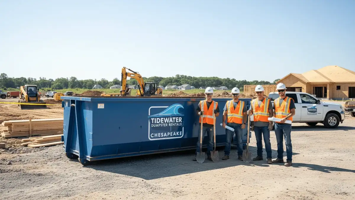 Construction Dumpster Rental in Chesapeake, VA